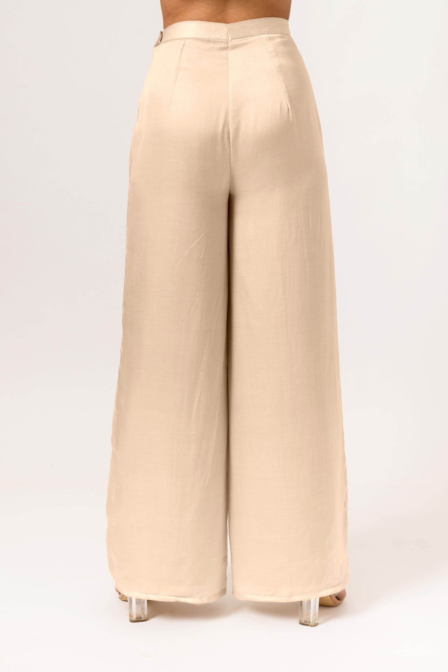 Ecru Wide Legged Pants