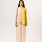 Ecru Yellow Halter Neck Blouse