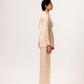 Ecru Wine Full Sleeves Blouse