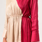 Ecru Wine Full Sleeves Blouse