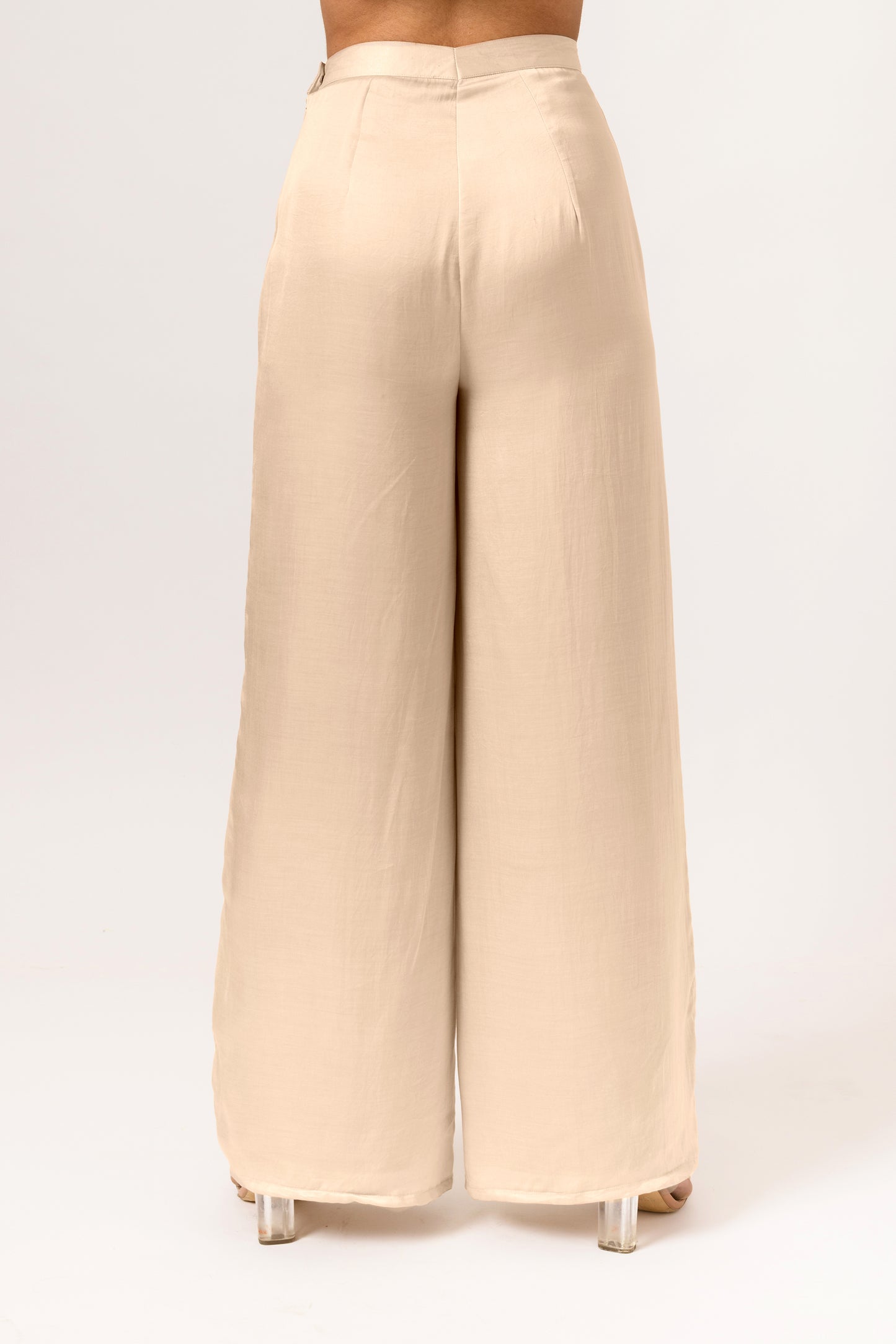 Ecru Wide Legged Pants