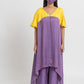Purple Yellow Kurta Set