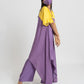 Purple Yellow Kurta Set