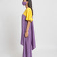 Purple Yellow Kurta Set