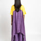 Purple Yellow Kurta Set