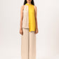 Yellow Ecru Halter Neck Co-ord Set