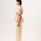 Wine-Ecru Half Co-ord Set