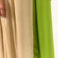 Ecru-Green Halter Neck Dress