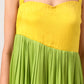 Yellow-Green Asymmetrical Gather Dress