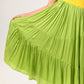Yellow-Green Asymmetrical Gather Dress