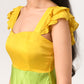 Yellow-Green Umbrella Dress