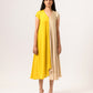 Yellow-Ecru Cap Dress
