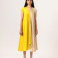 Yellow-Ecru Cap Dress
