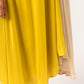 Yellow-Ecru Cap Dress