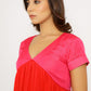 Red-Pink Asymmetrical Dress