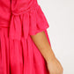 Red-Pink Half & Half Dress