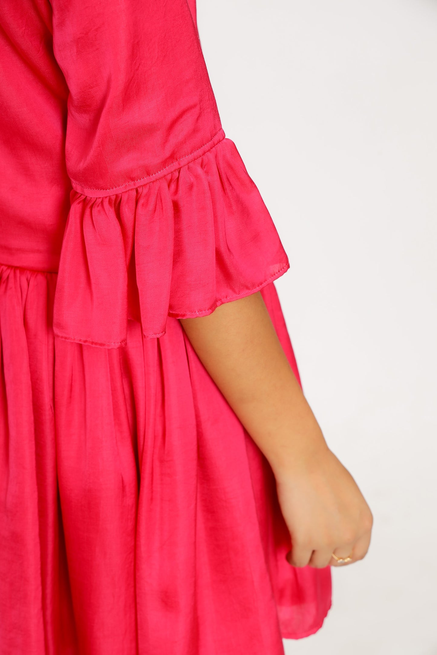 Red-Pink Half & Half Dress