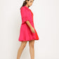 Red-Pink Half & Half Dress