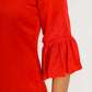 Red-Pink Half & Half Dress
