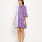 Purple-Lilac Half & Half Dress