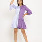 Purple-Lilac Half & Half Dress