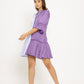 Purple-Lilac Half & Half Dress