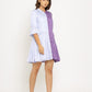Purple-Lilac Half & Half Dress