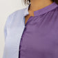 Purple-Lilac Half & Half Dress