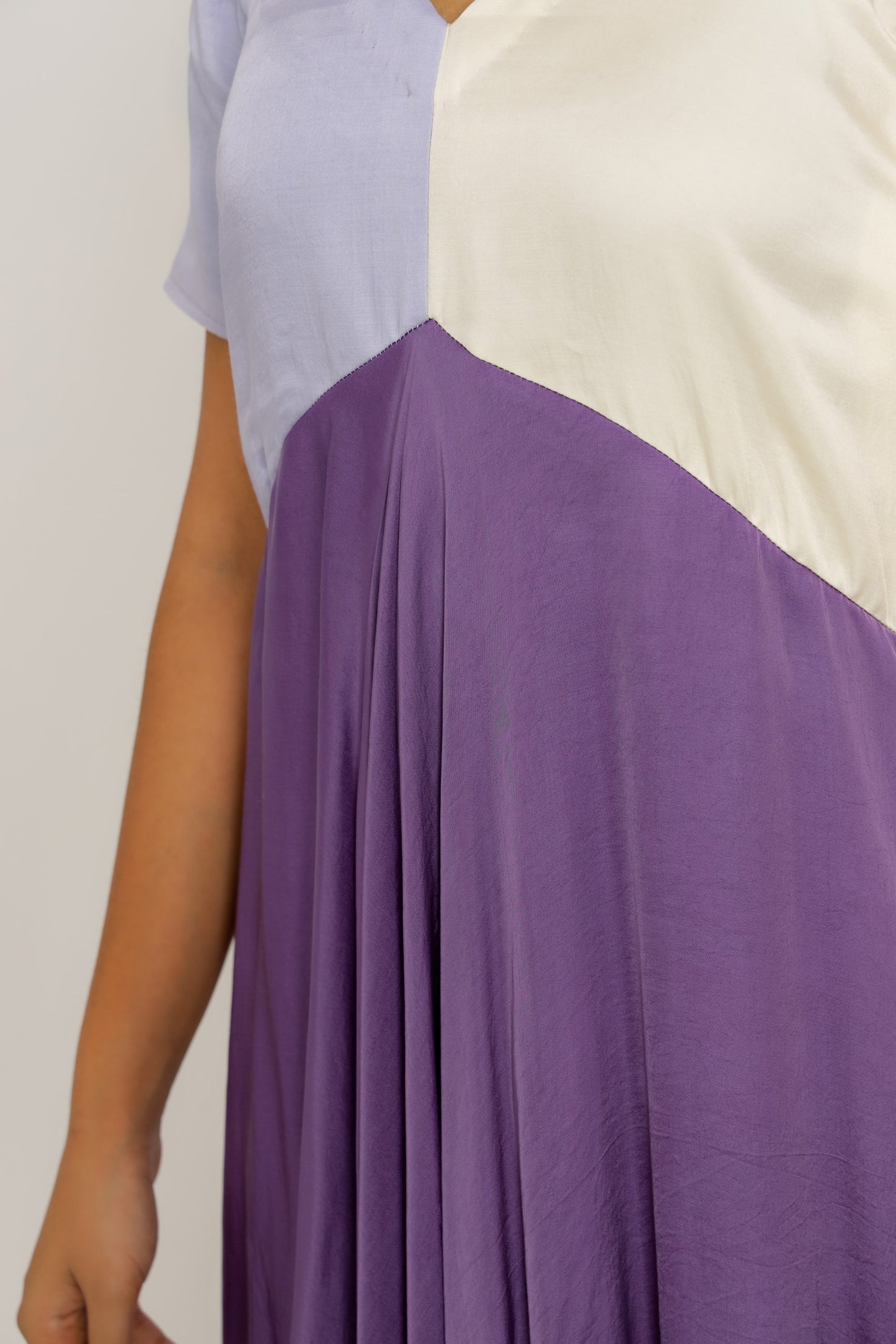 Purple-Lilac Midi Dress