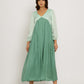Teal-Tea Green Maxi Dress