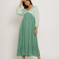 Teal-Tea Green Maxi Dress