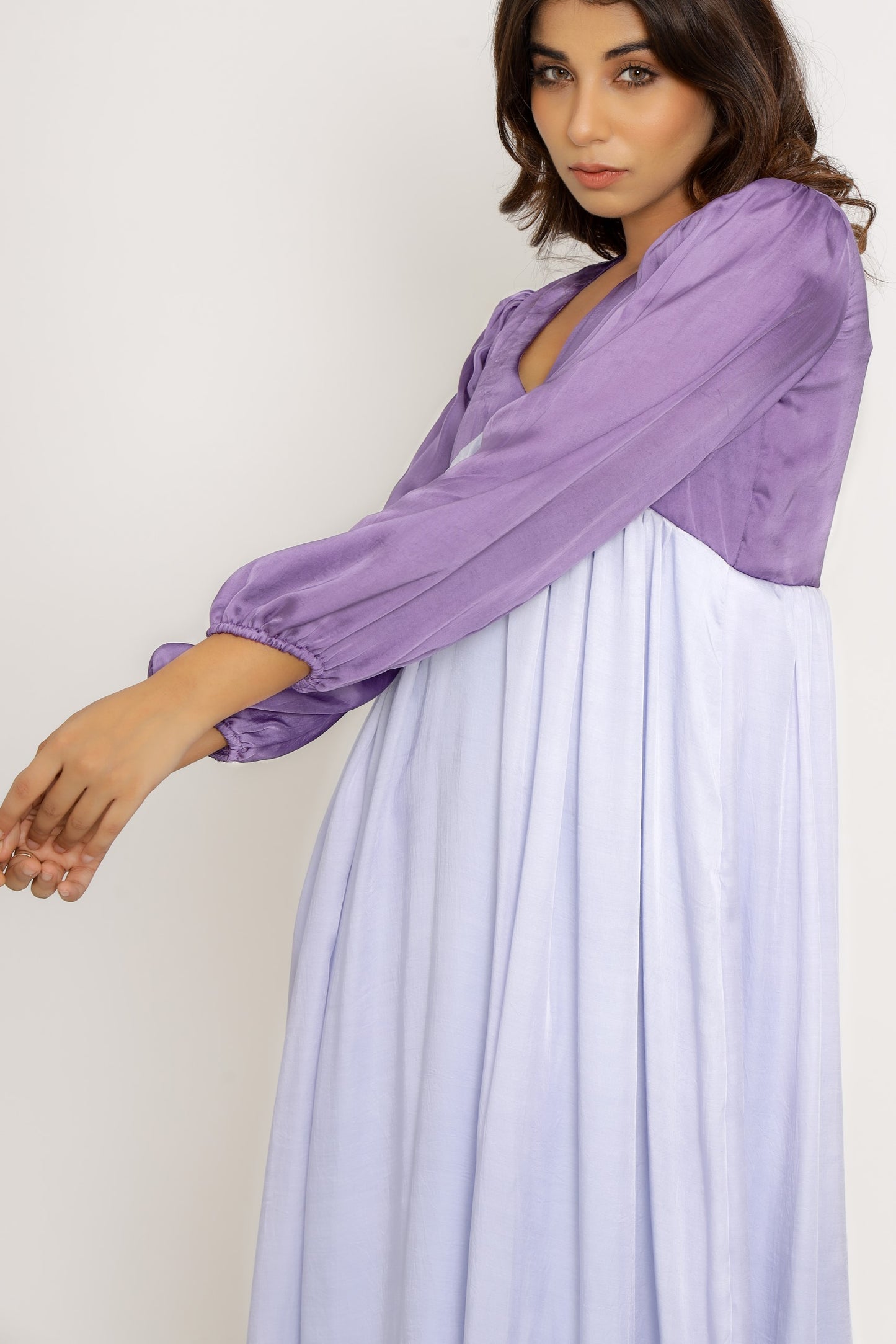 Purple-Lilac Maxi Dress