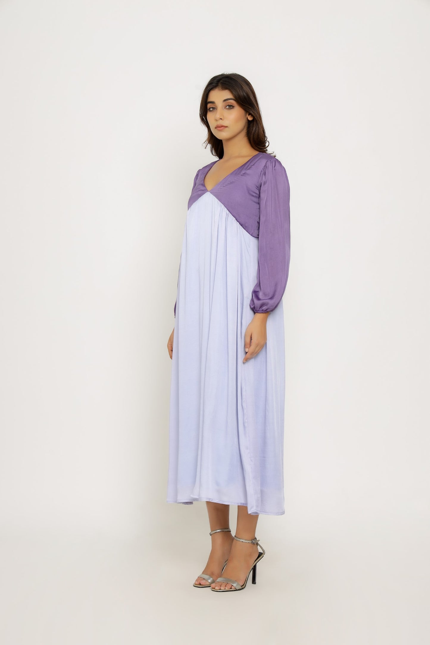 Purple-Lilac Maxi Dress