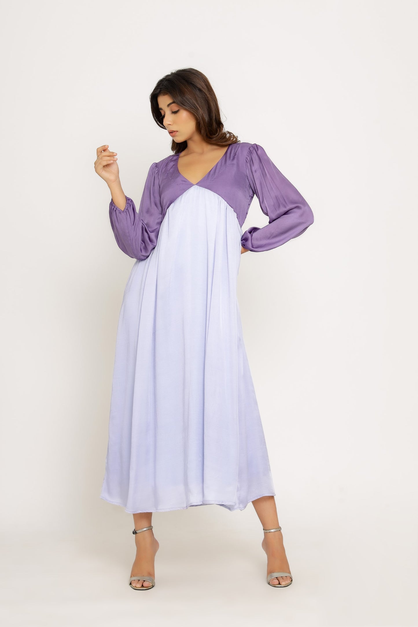 Purple-Lilac Maxi Dress