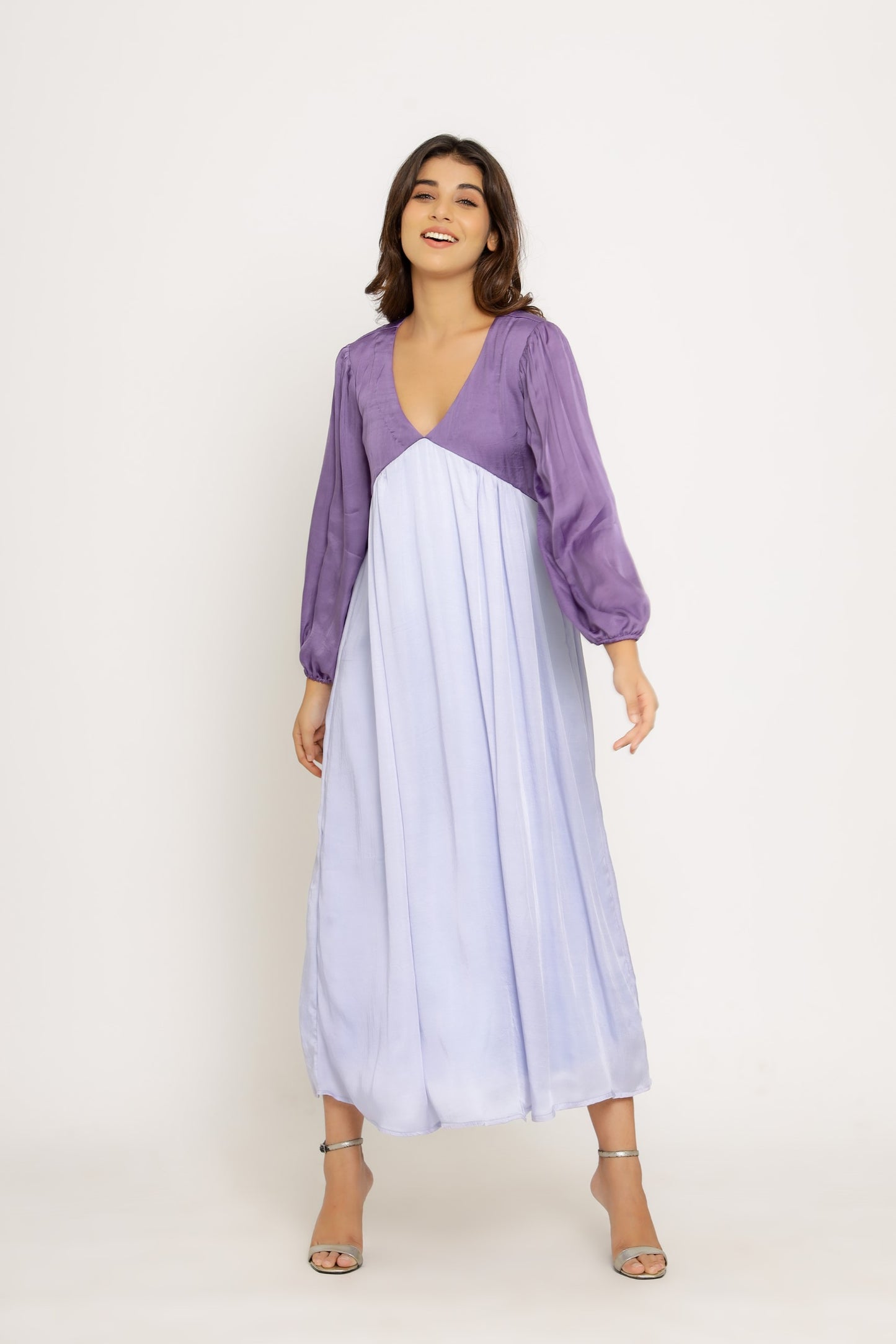 Purple-Lilac Maxi Dress