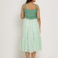Teal -Tea Green Midi Dress