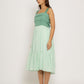 Teal -Tea Green Midi Dress