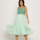 Teal -Tea Green Midi Dress
