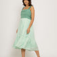 Teal -Tea Green Midi Dress