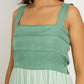 Teal -Tea Green Midi Dress