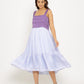 Purple-Lilac Midi Dress