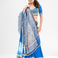 French blue hand embroidered lehenga set