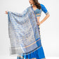 French blue hand embroidered lehenga set