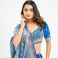 French blue hand embroidered lehenga set