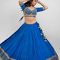 French blue hand embroidered lehenga set