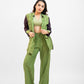 Green bandhej co-ord set