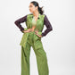Green bandhej co-ord set