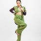 Green bandhej co-ord set