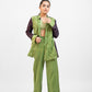 Green bandhej co-ord set