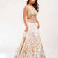 White embroidered lehenga set